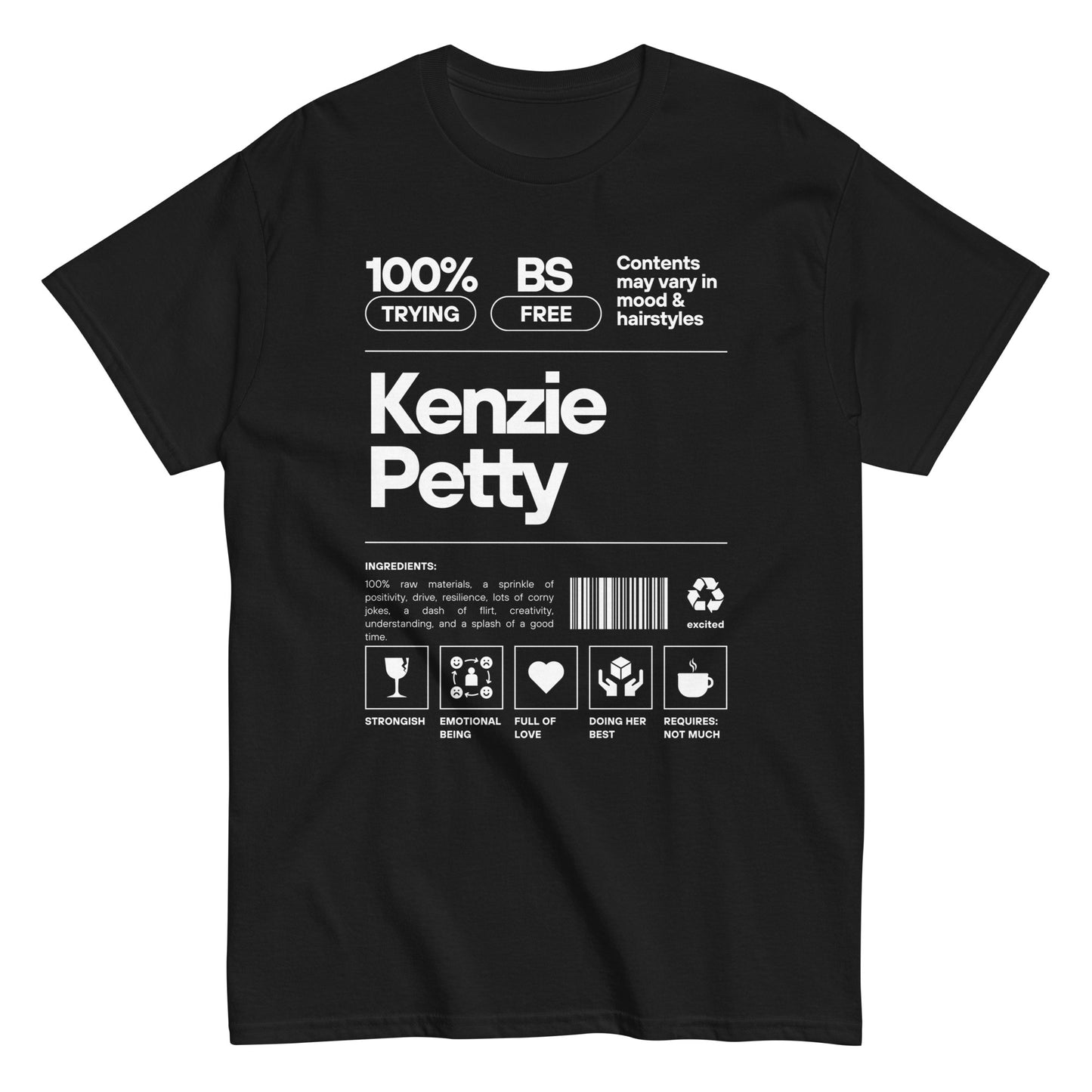 100% Trying Tee (Black)