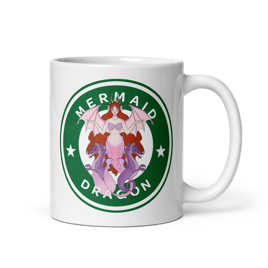 Mermaid Dragon Coffee Mug